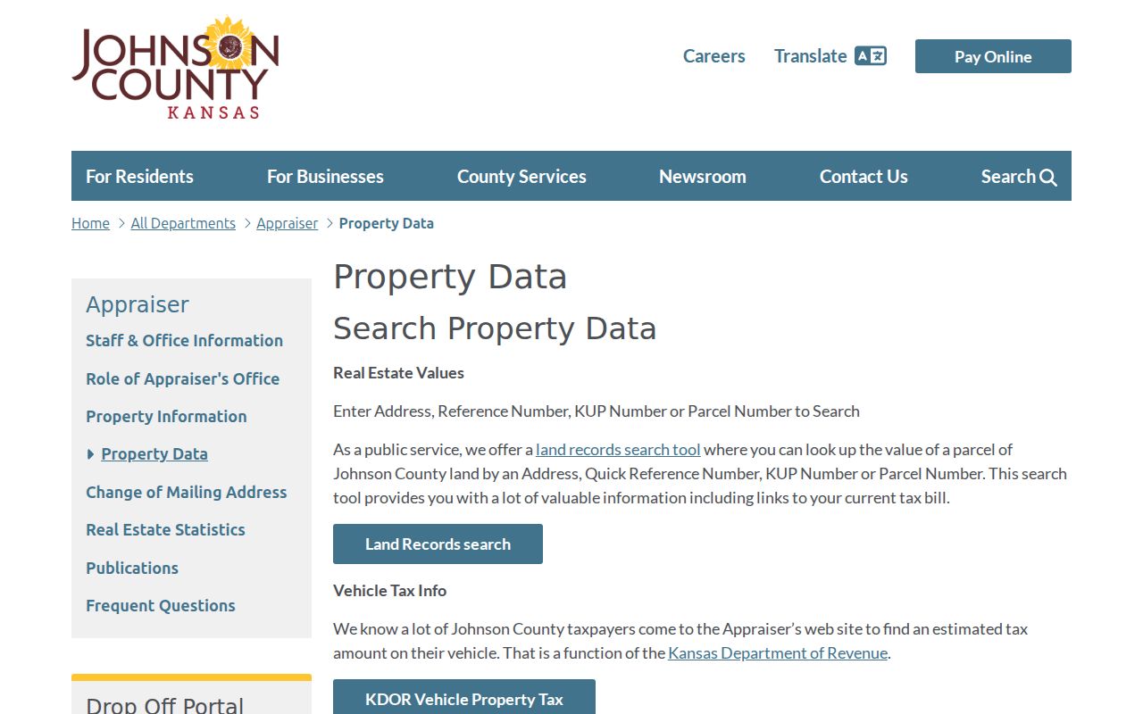 Leawood residents directory Johnson County property search