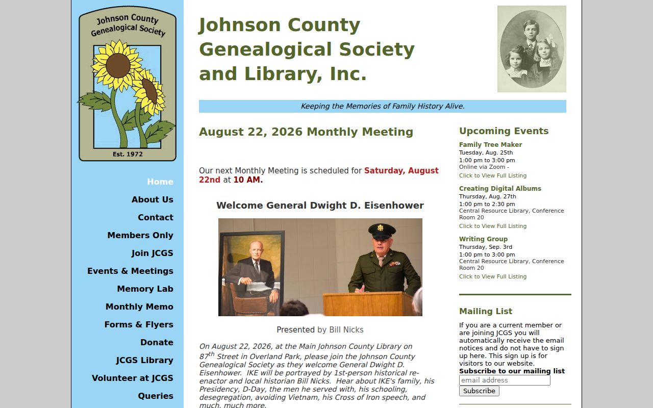 Leawood neighbors genealogical block research