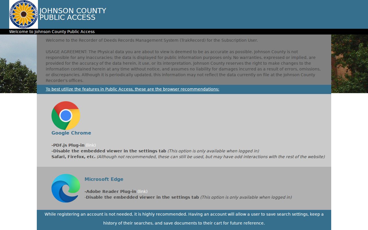 Leawood neighbors land record portal