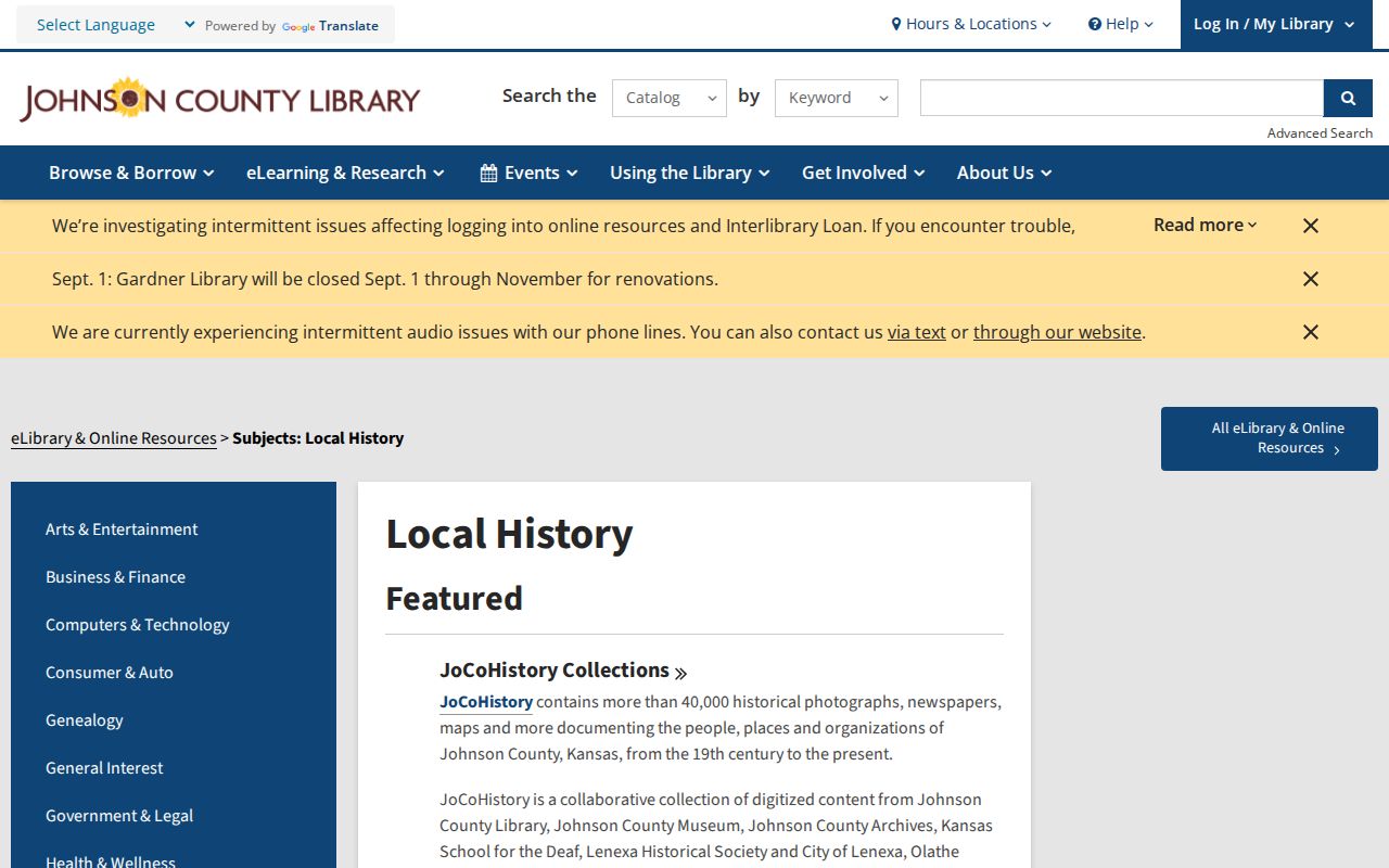 Leawood previous residents local history collection